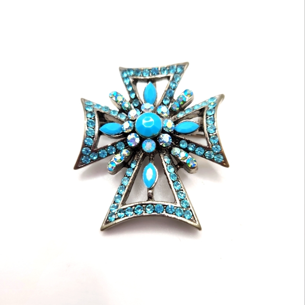 Turqoise Brooch costume jewelry
